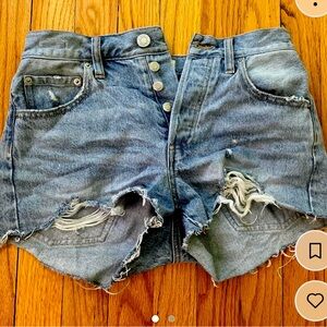 size 24 denim shorts